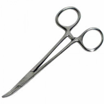 8 inch Self Locking Stainless Steel Curved Surgical Forceps