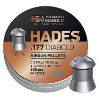 JSB Hades Pellets hollow point head .177 calibre 4.50mm 10.34 Grains tin of 500