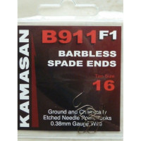 Kamasan B911 F1 Barbless Spade ends Hooks Size 16