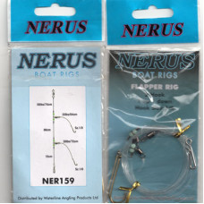 NERUS BOAT SEA RIGS 2 HOOK (SIZE 1/0 FLAPPER 1 UP, 1 DOWN ) NER159
